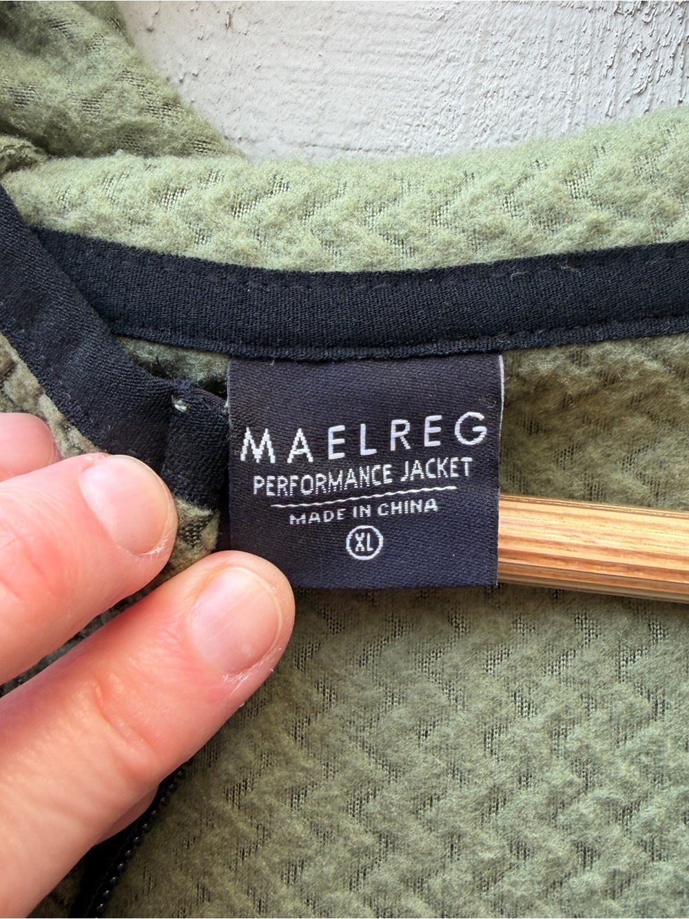 Maelreg Full Zip Fleece Hoodied Jacket Green Size XL - Picture 4 of 6